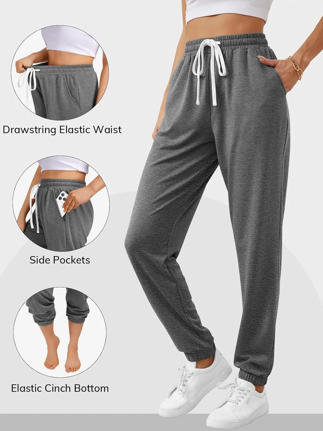 ATHMILE Baggy Sweatpants for Women with Pockets-Lounge Womens Pajams Pants-Womens Running Joggers Fall Clothes Outfits 2025