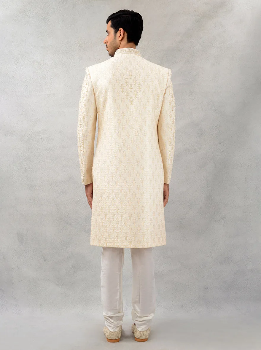 Cream  Sherwani | TULA