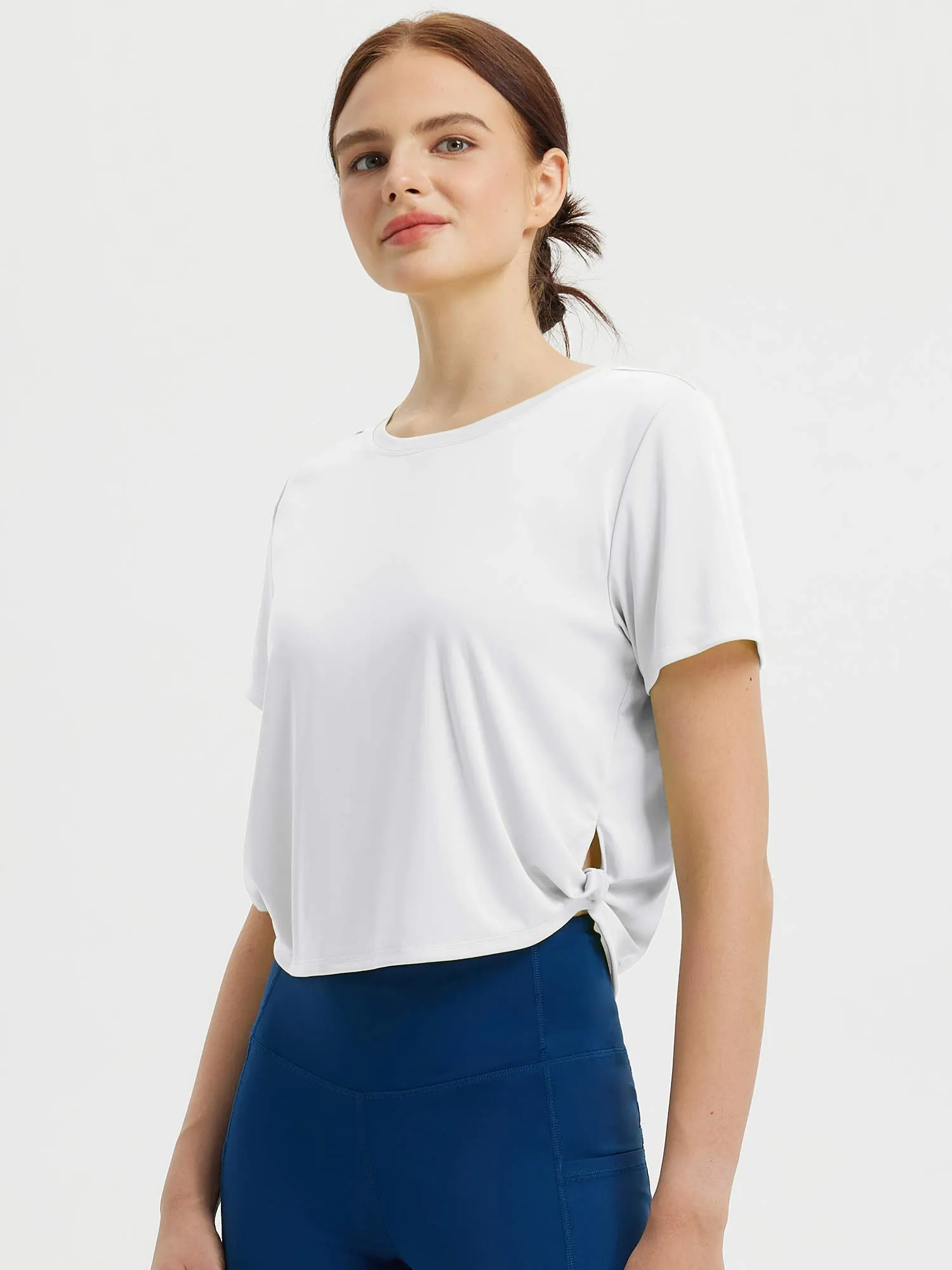 Fresh Horizon Twist Knot Short Sleeve Tee