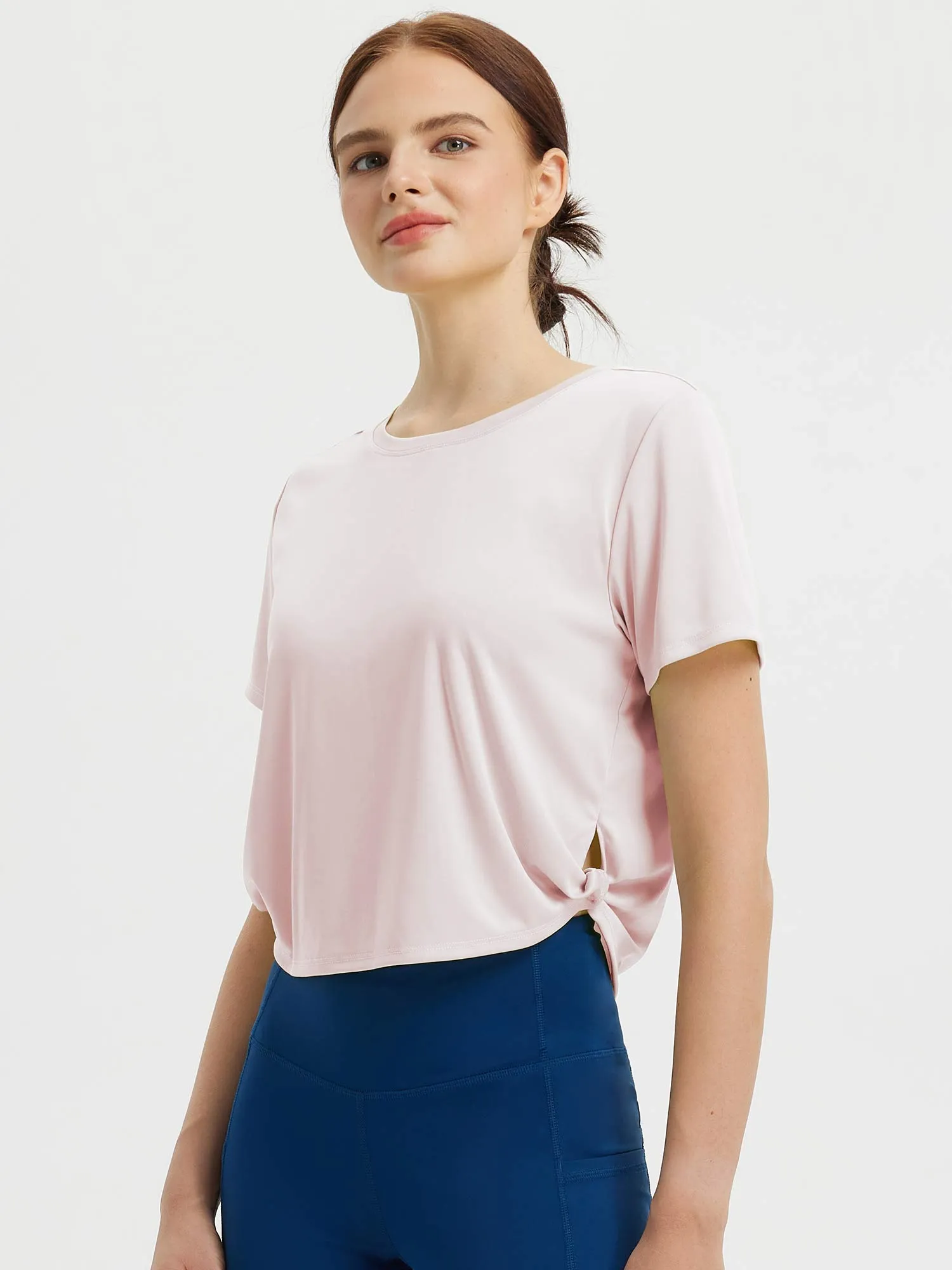 Fresh Horizon Twist Knot Short Sleeve Tee