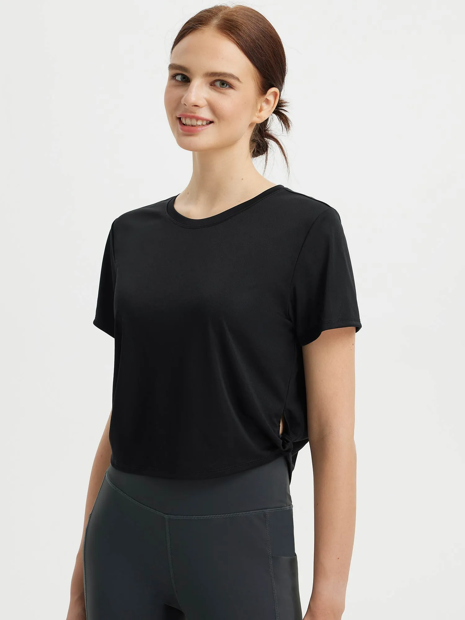 Fresh Horizon Twist Knot Short Sleeve Tee