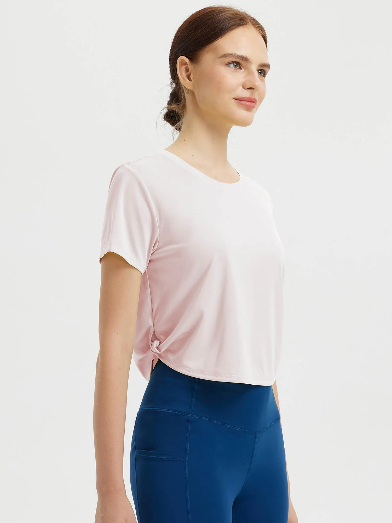 Fresh Horizon Twist Knot Short Sleeve Tee