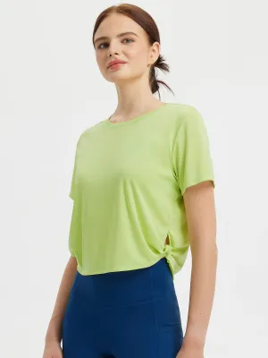 Fresh Horizon Twist Knot Short Sleeve Tee