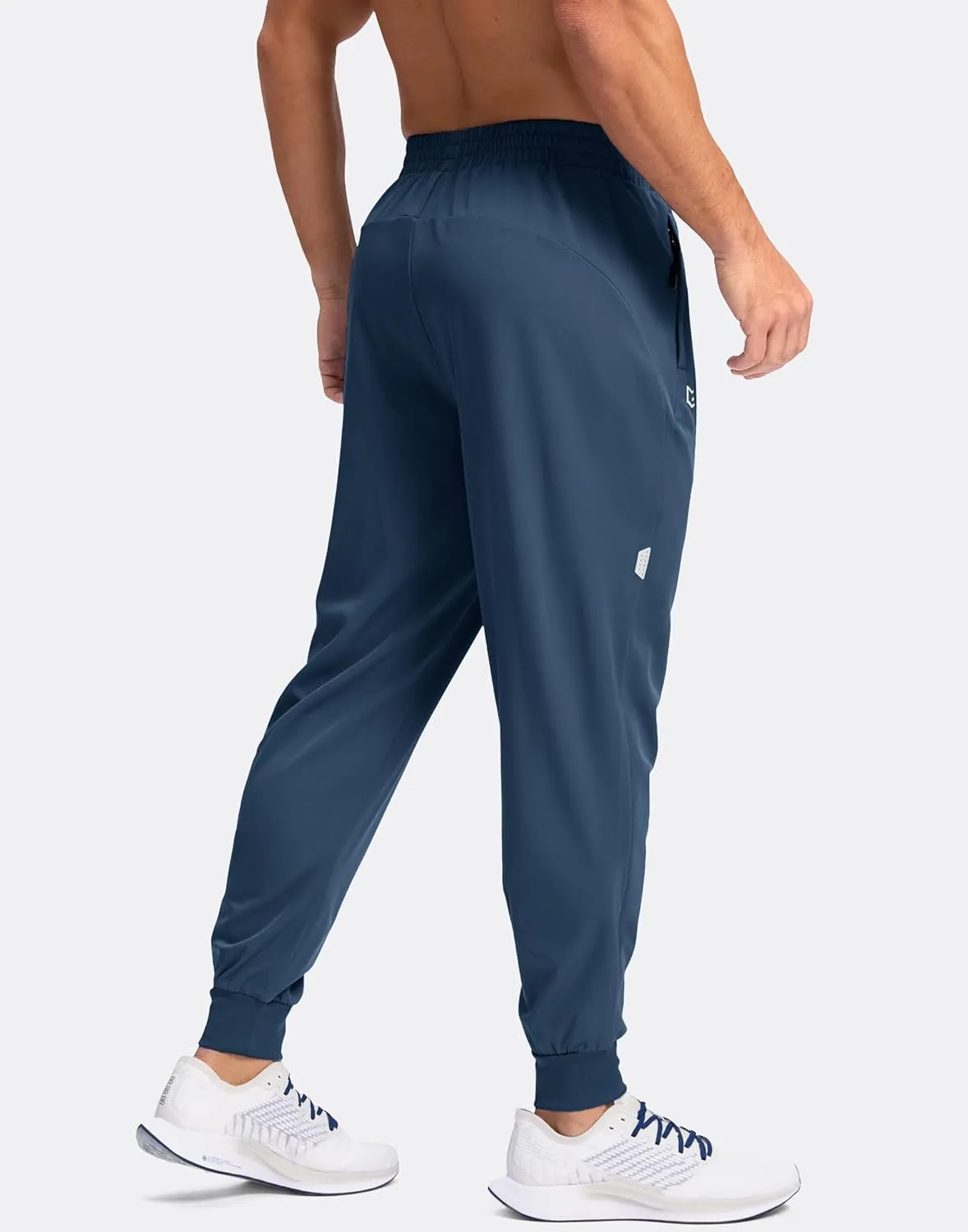 G Gradual Men's Joggers with Zipper Pockets Lightweight Athletic Workout Pants Quick Dry Sweatpants for Men Running Hiking