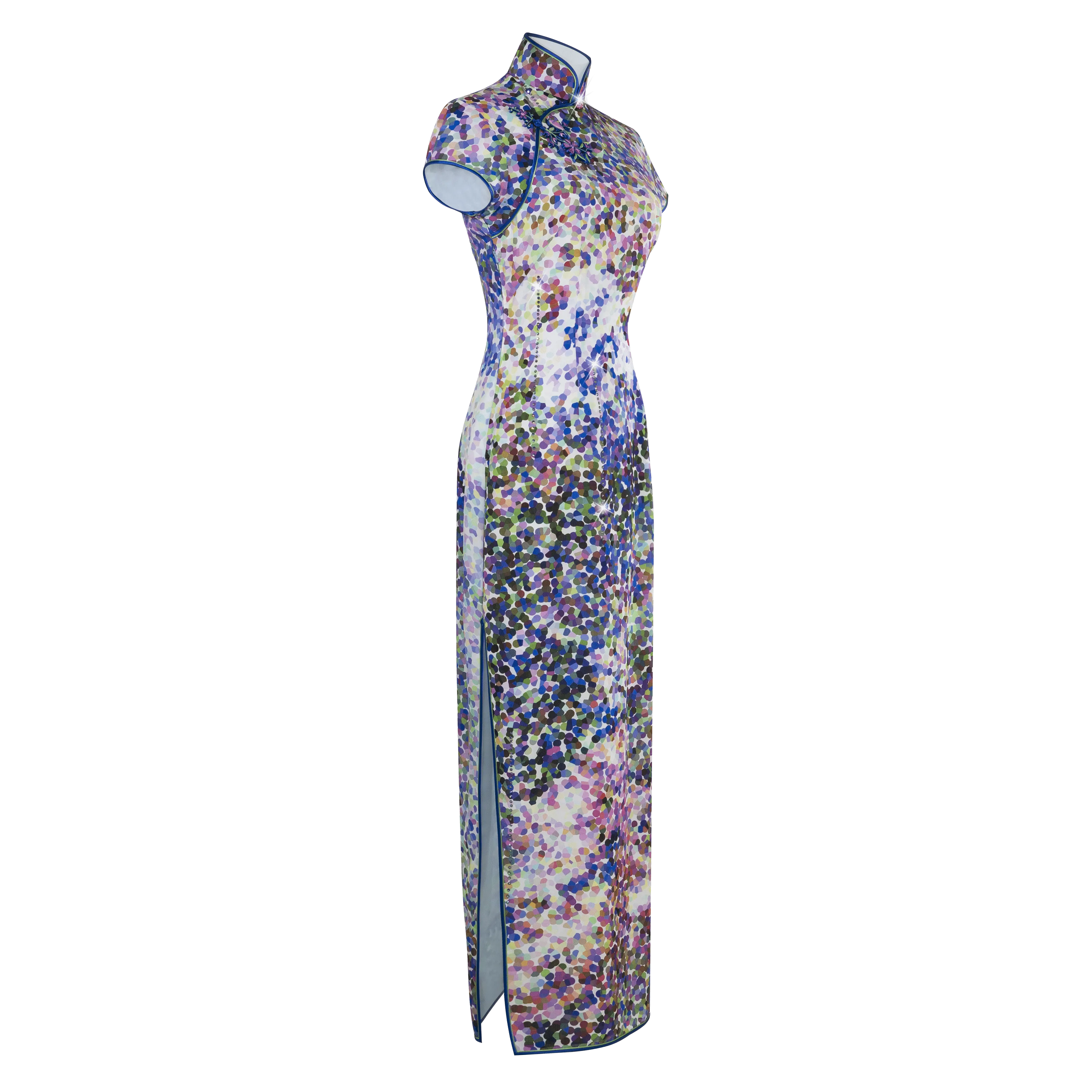 【GARDEN】Masterpiece Collection Haute Couture 100% Silk Cheongsam (Cap Sleeve/Tailored Fit)