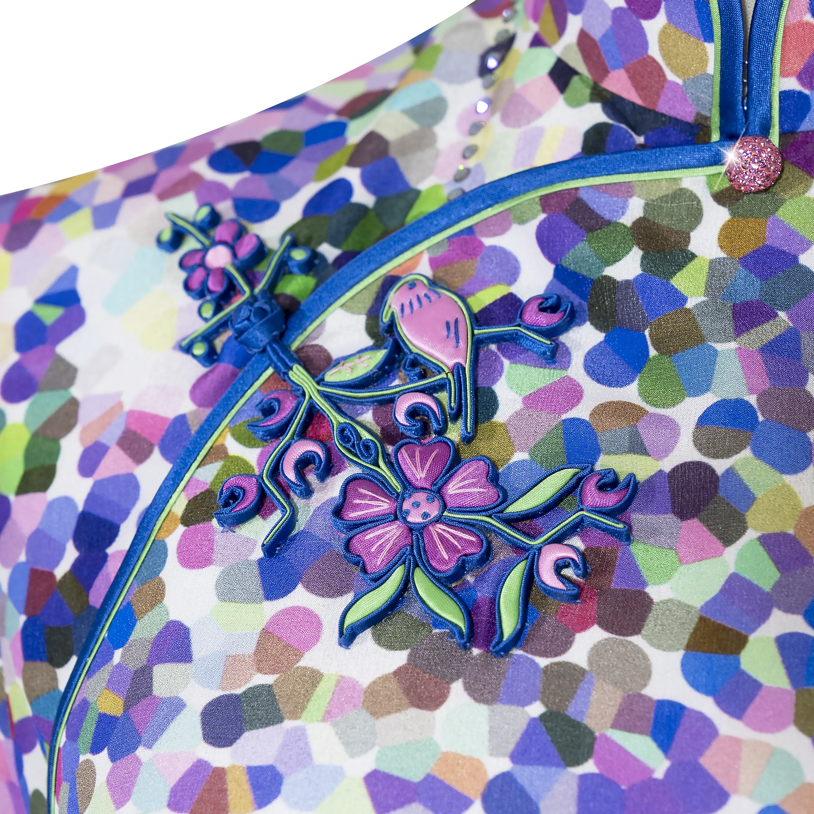 【GARDEN】Masterpiece Collection Haute Couture 100% Silk Cheongsam (Cap Sleeve/Tailored Fit)