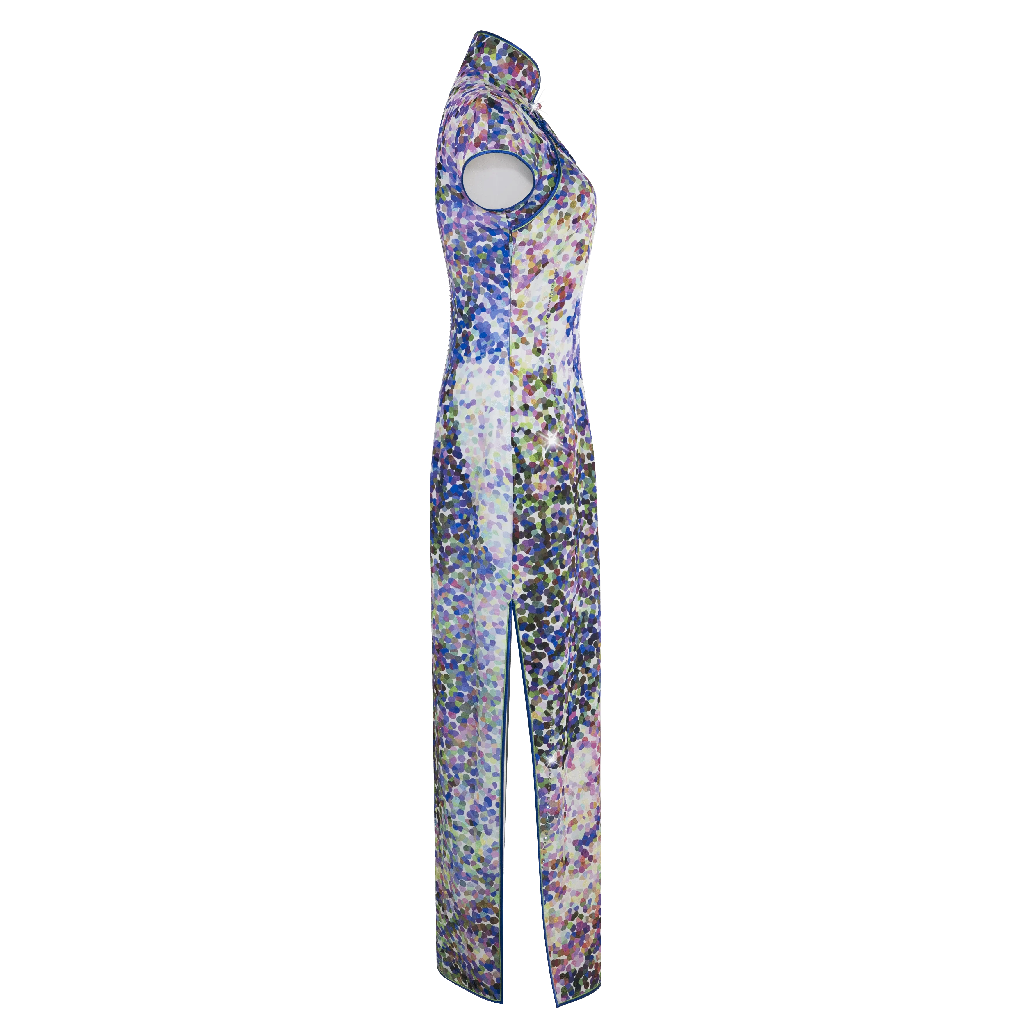 【GARDEN】Masterpiece Collection Haute Couture 100% Silk Cheongsam (Cap Sleeve/Tailored Fit)