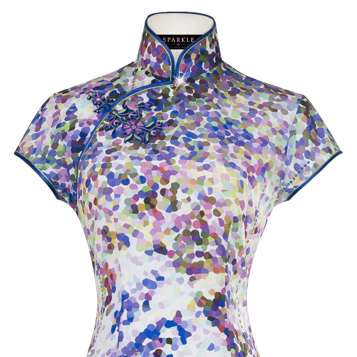 【GARDEN】Masterpiece Collection Haute Couture 100% Silk Cheongsam (Cap Sleeve/Tailored Fit)