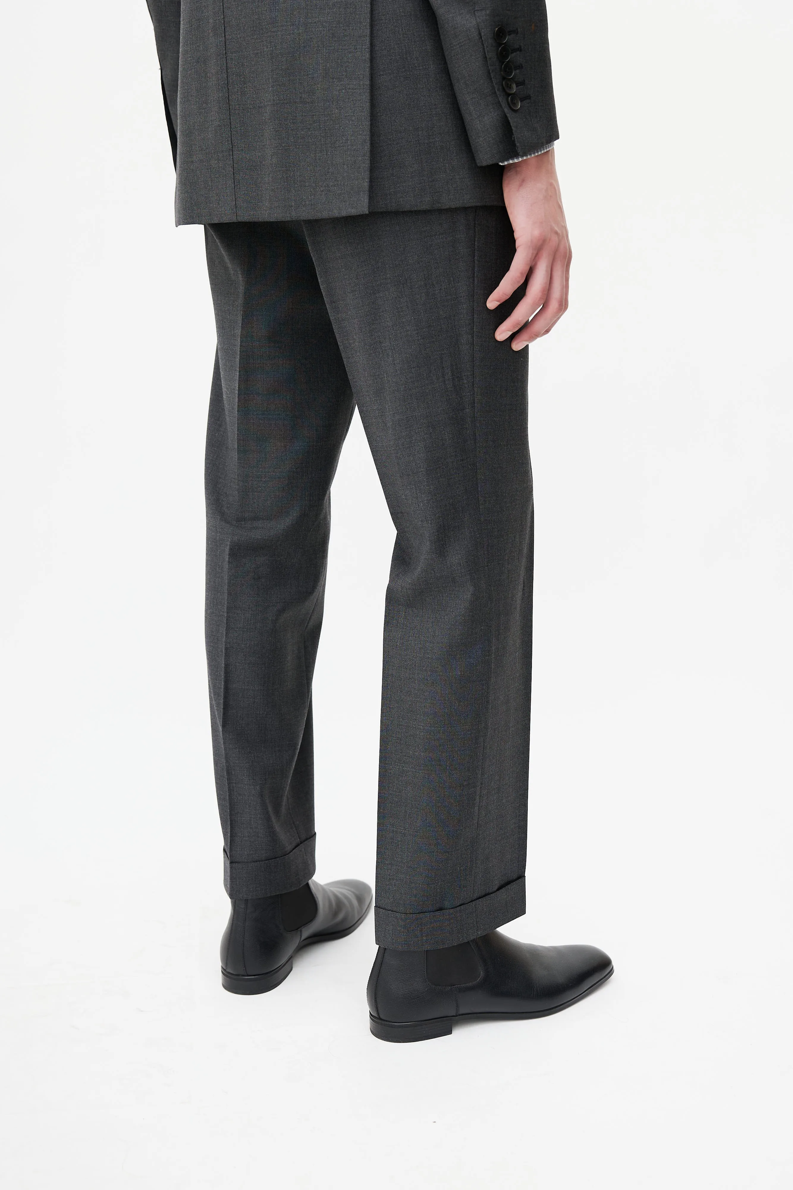 Grey Wool Three Piece Suit