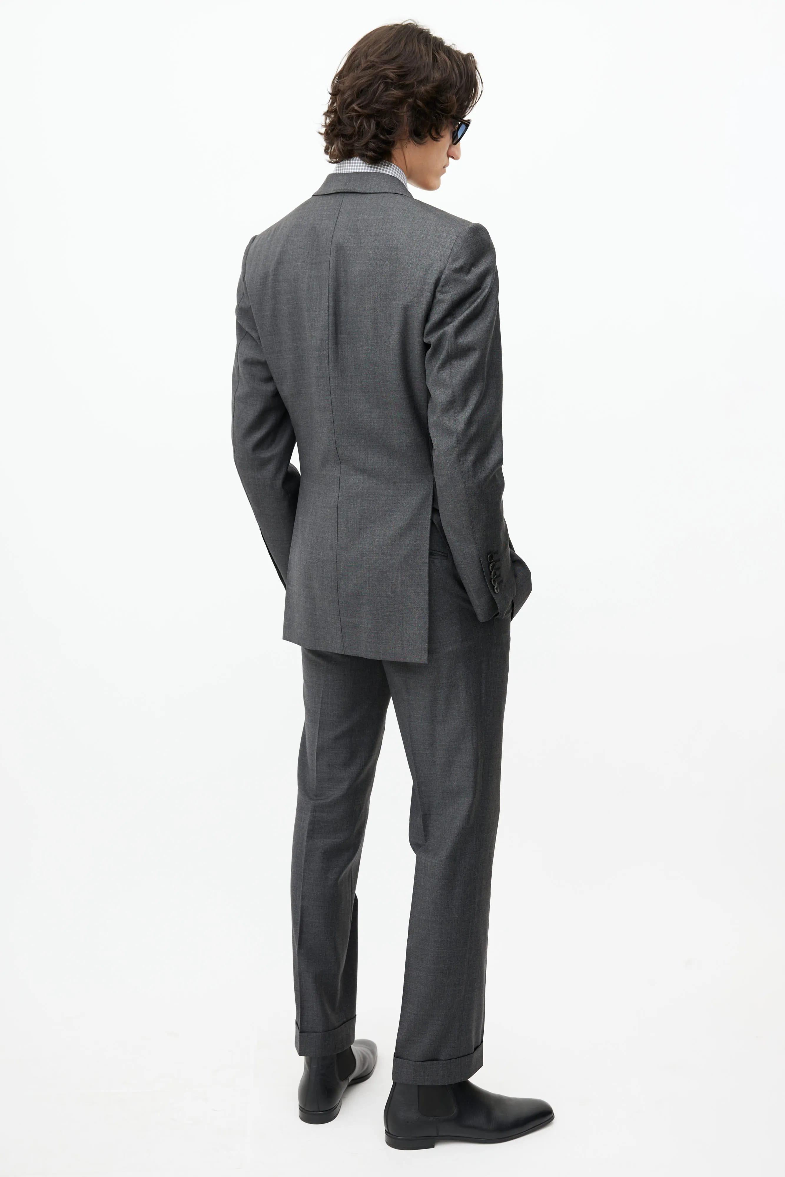 Grey Wool Three Piece Suit