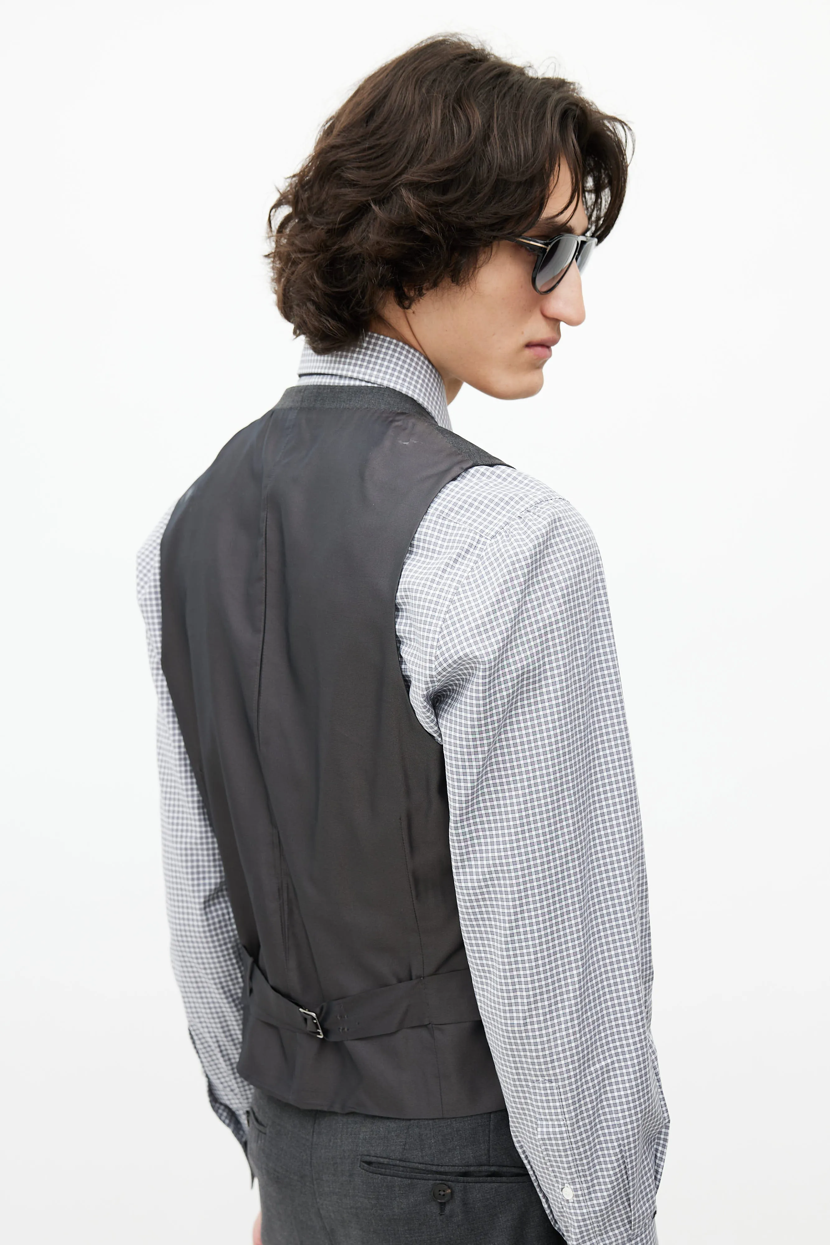 Grey Wool Three Piece Suit