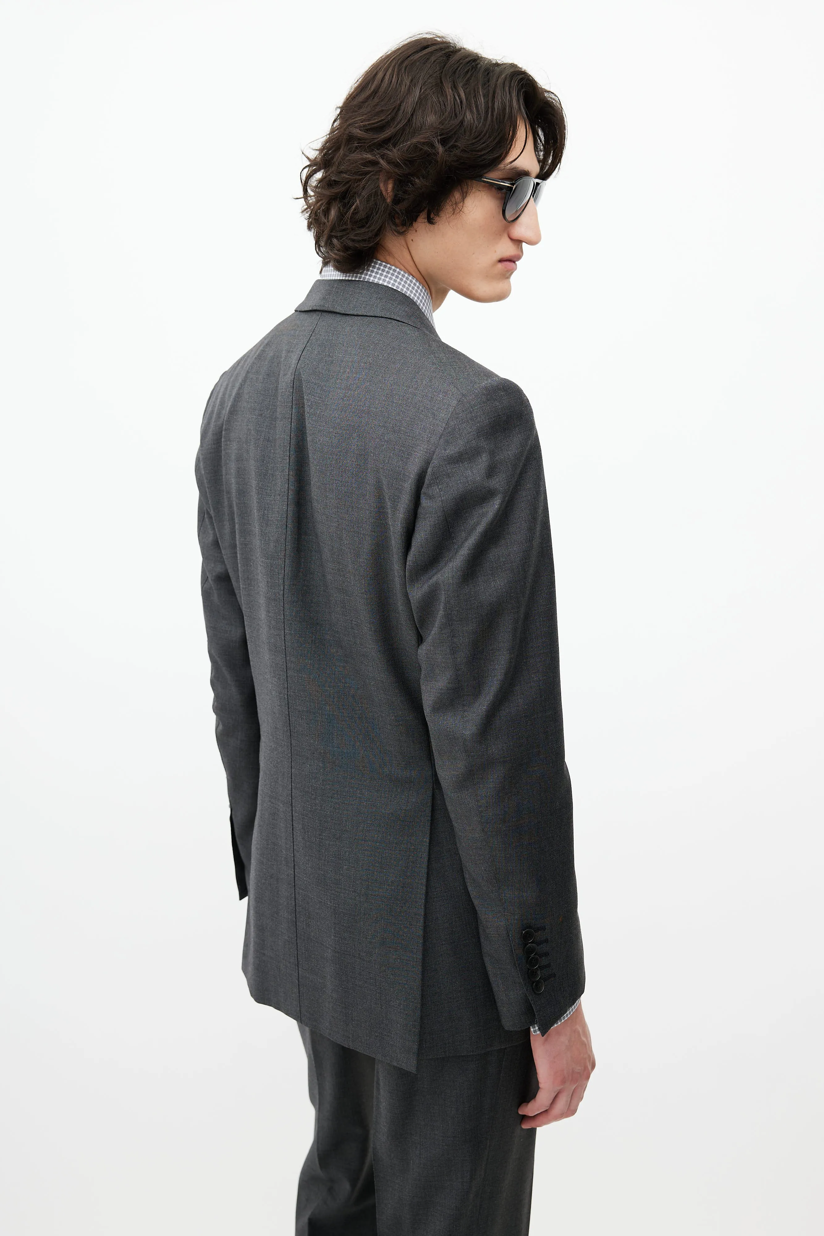Grey Wool Three Piece Suit