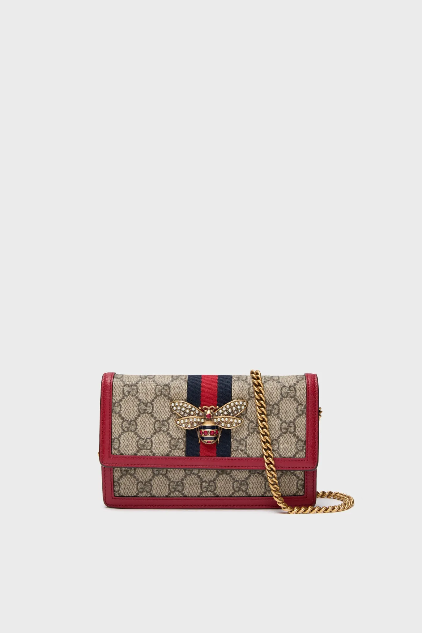 Gucci GG Supreme Queen Margaret Wallet on Chain