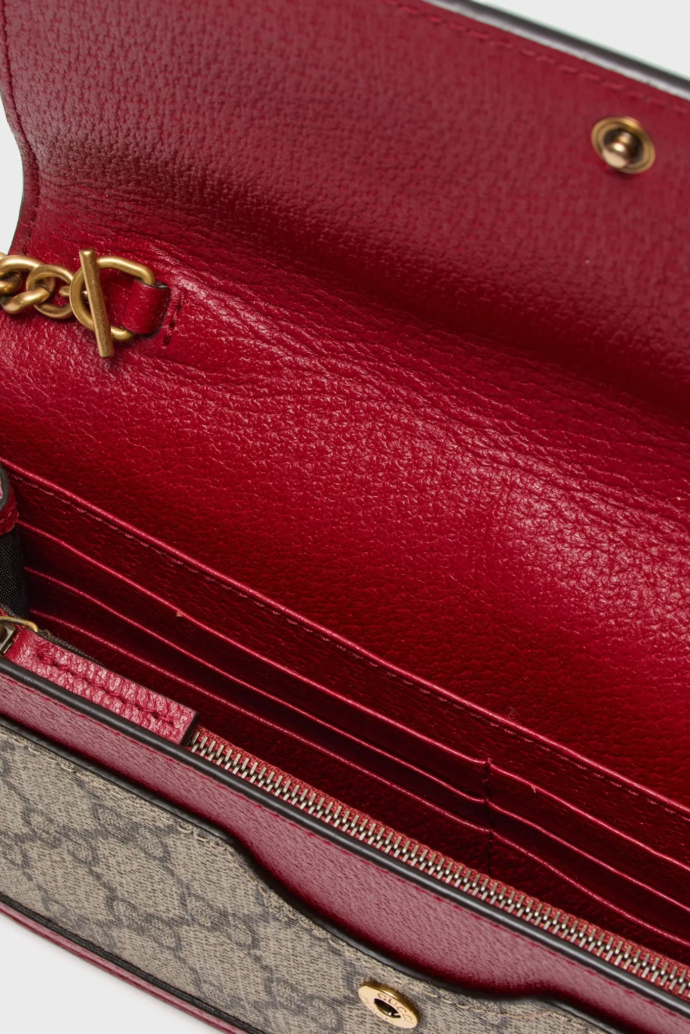 Gucci GG Supreme Queen Margaret Wallet on Chain