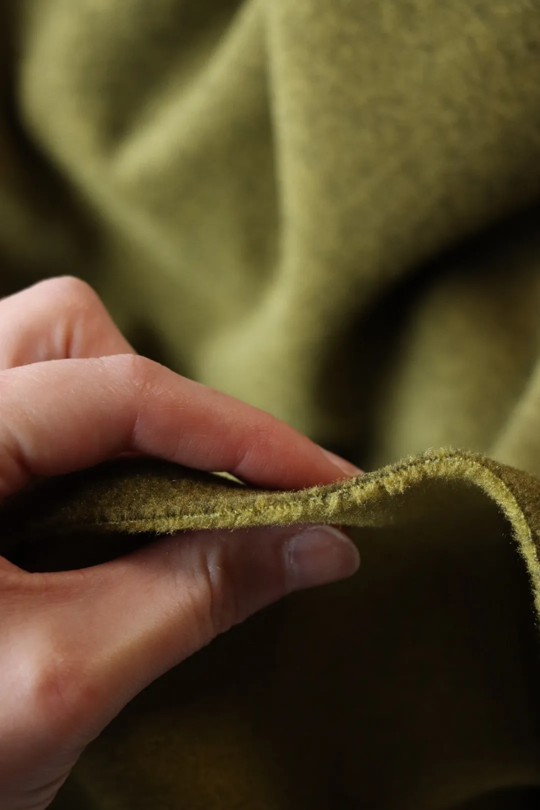 Heathered Guac Polartec Thermal Pro Double Sided Fleece