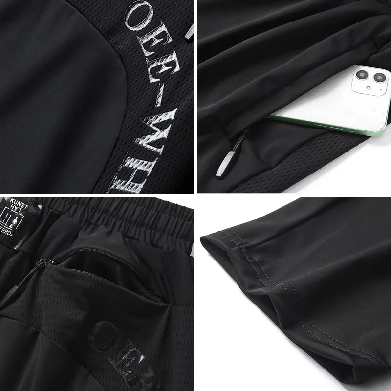 Ice Silk Thin Sweat Absorbent Quick Dry Pants