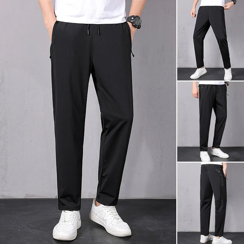 Ice Silk Thin Sweat Absorbent Quick Dry Pants