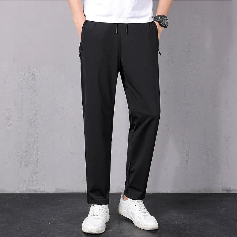 Ice Silk Thin Sweat Absorbent Quick Dry Pants