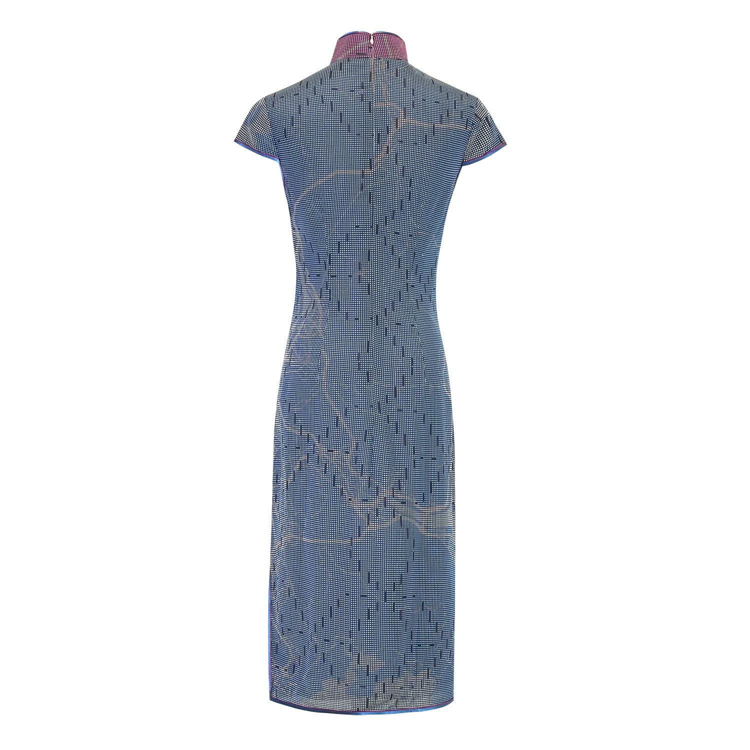 【MAP OF HK】100% Silk Cheongsam - Mesh Version (Cap Sleeve)