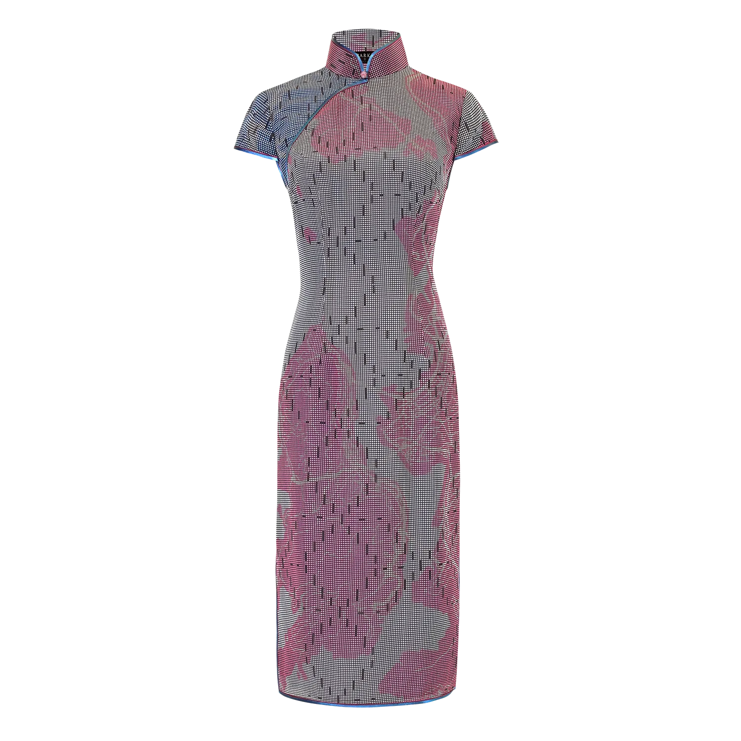 【MAP OF HK】100% Silk Cheongsam - Mesh Version (Cap Sleeve)