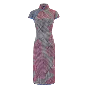 【MAP OF HK】100% Silk Cheongsam - Mesh Version (Cap Sleeve)