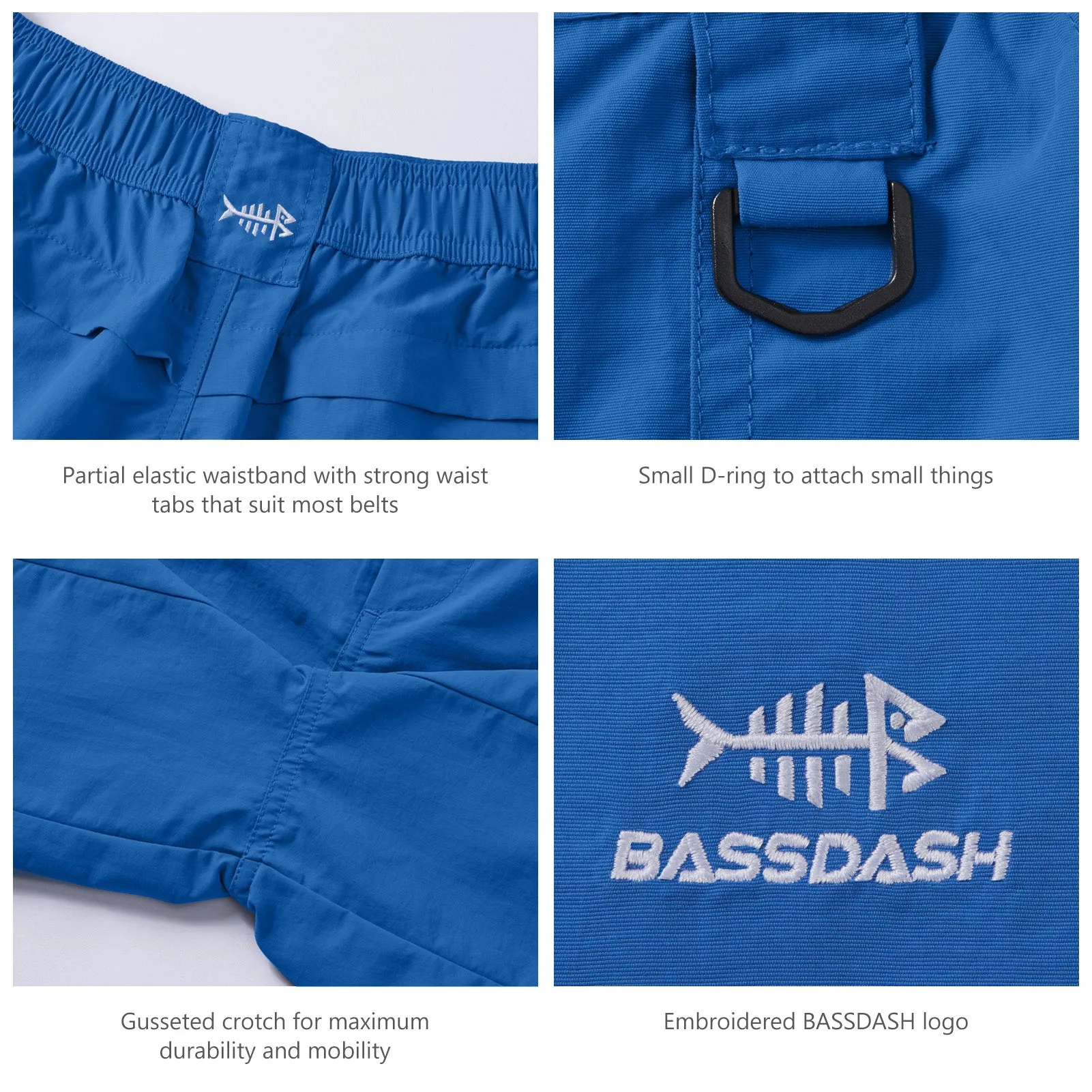 Men's 8in Quick Dry Water Resistant UPF 50  Shorts