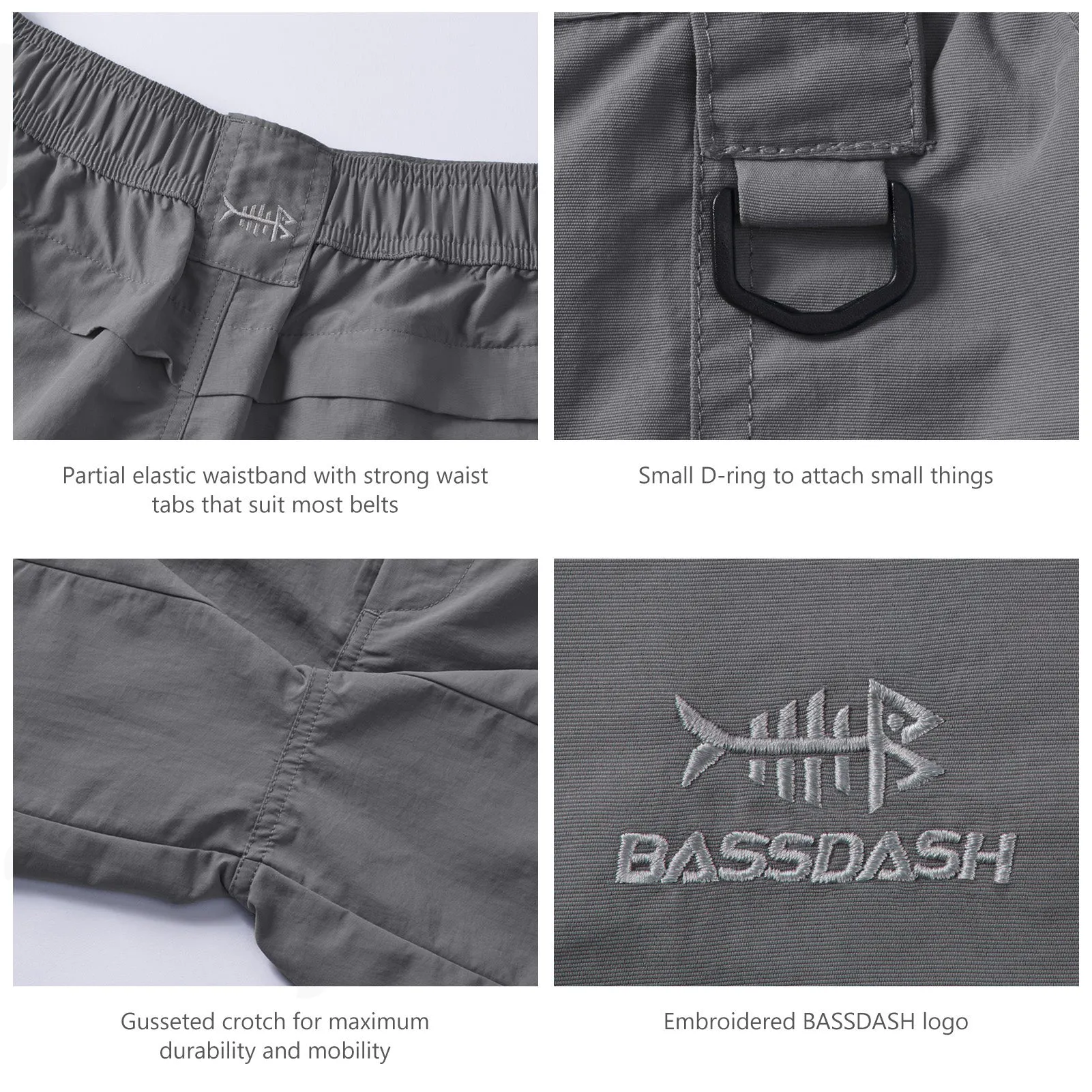 Men's 8in Quick Dry Water Resistant UPF 50  Shorts