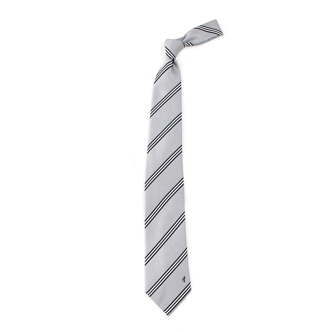 Men’s Jacquard Woven 100% Nishijin Kyoto Silk Tie -07. Be Gentle Striped Pattern Made in Japan