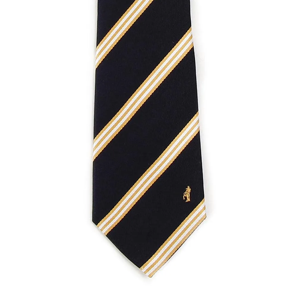 Men’s Jacquard Woven 100% Nishijin Kyoto Silk Tie -07. Be Gentle Striped Pattern Made in Japan
