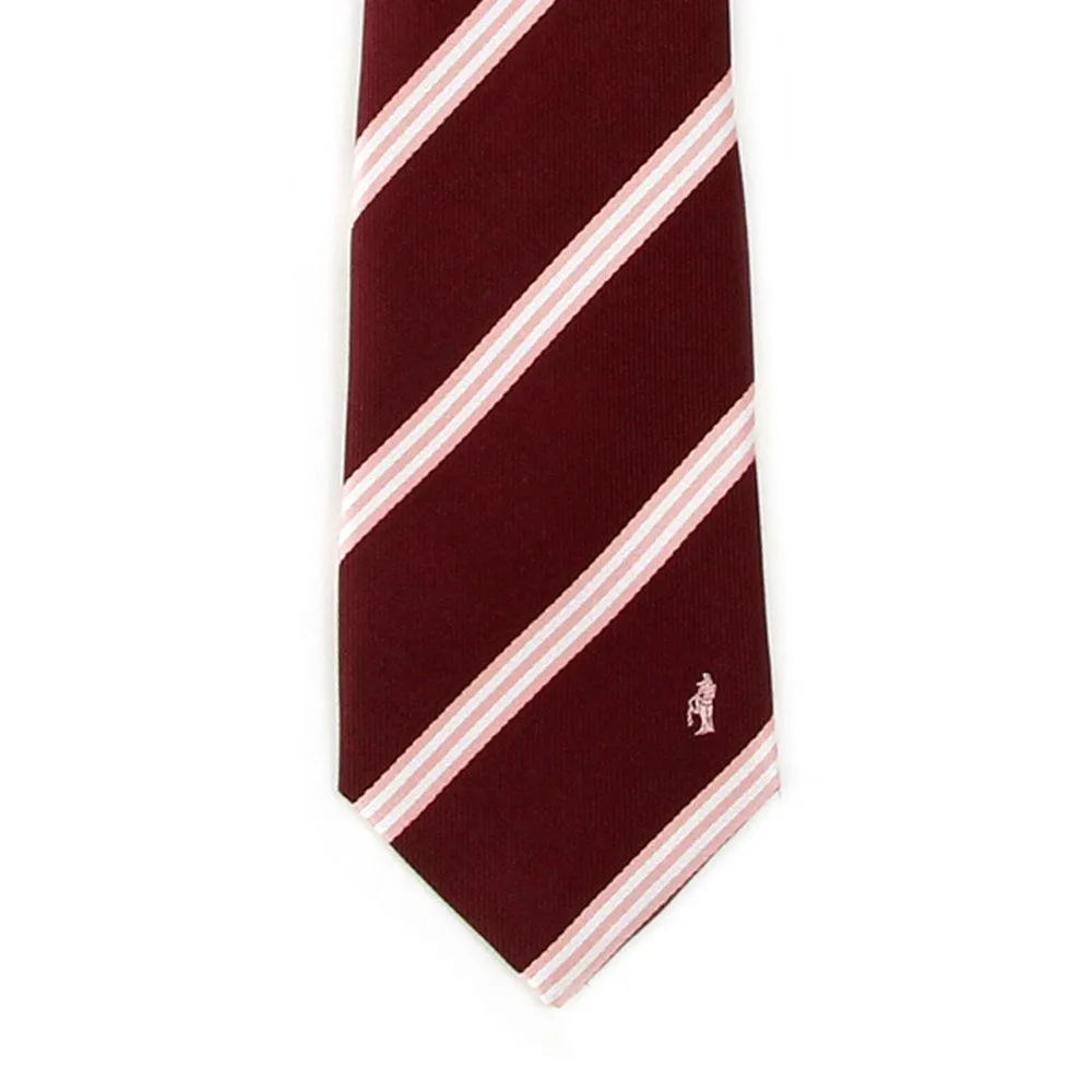 Men’s Jacquard Woven 100% Nishijin Kyoto Silk Tie -07. Be Gentle Striped Pattern Made in Japan