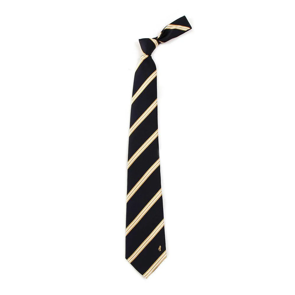 Men’s Jacquard Woven 100% Nishijin Kyoto Silk Tie -07. Be Gentle Striped Pattern Made in Japan