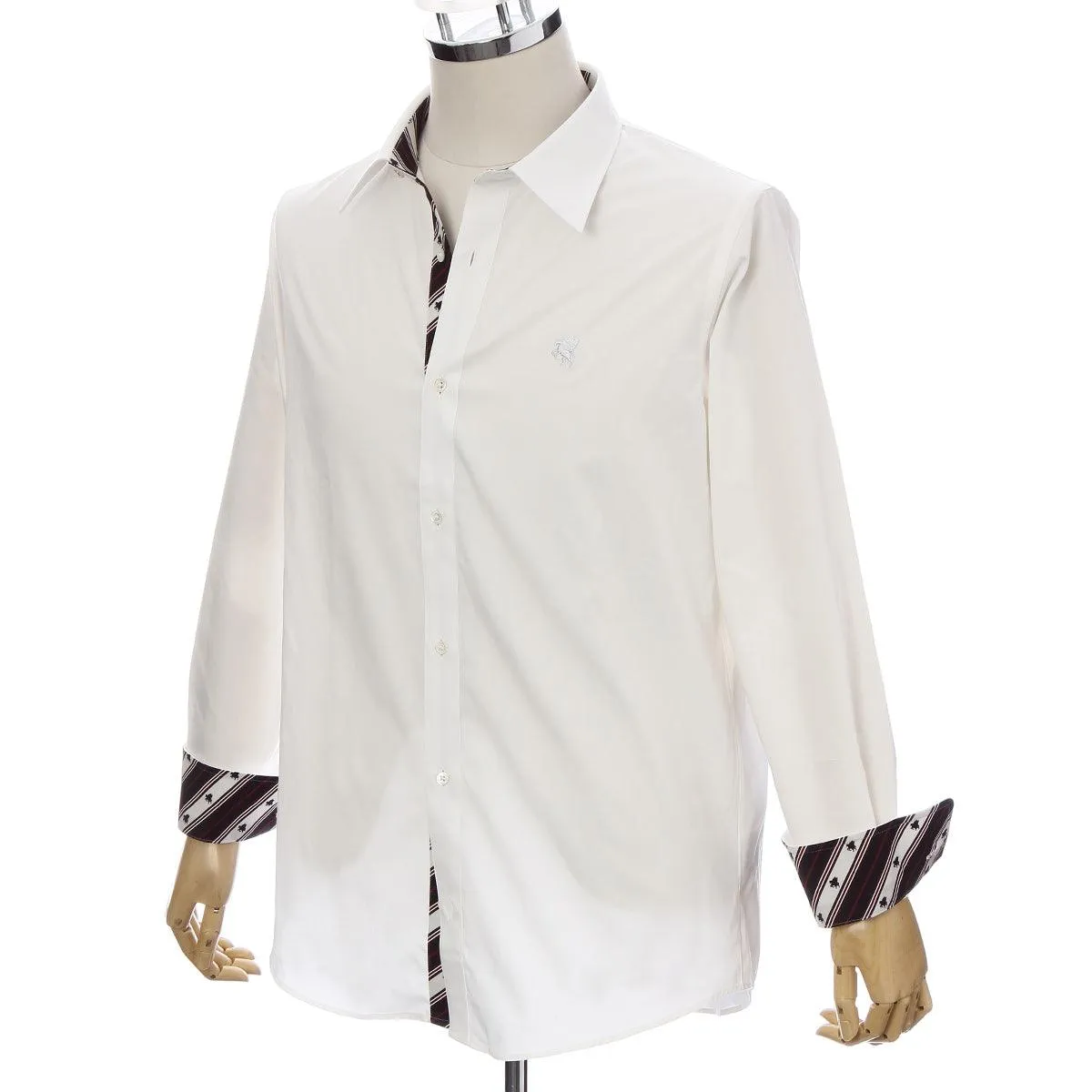 Men’s Long Sleeve Regular Fit Cotton Dress Shirt -13. Miracle Pegasus Design Made in Japan