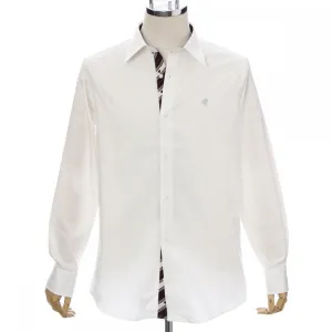 Men’s Long Sleeve Regular Fit Cotton Dress Shirt -13. Miracle Pegasus Design Made in Japan