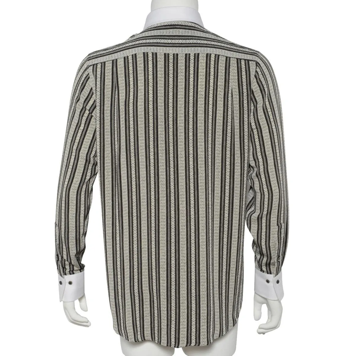 Men’s Long Sleeve Regular Fit Crepe Dress Shirt -19. MASAMUNE Date Made in Japan