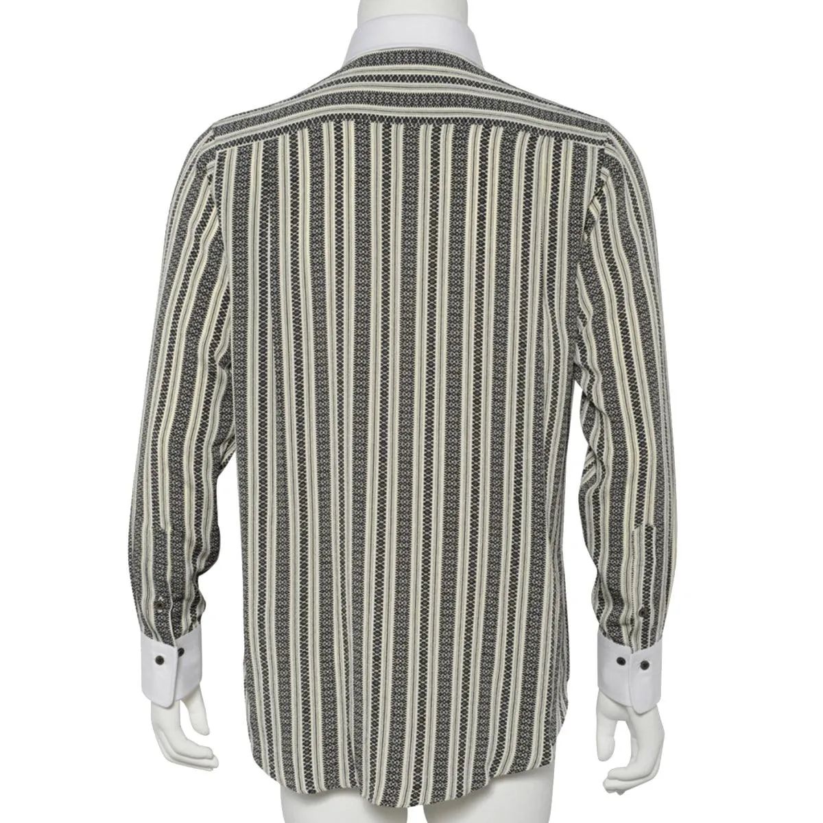 Men’s Long Sleeve Regular Fit Crepe Dress Shirt -19. MASAMUNE Date Made in Japan