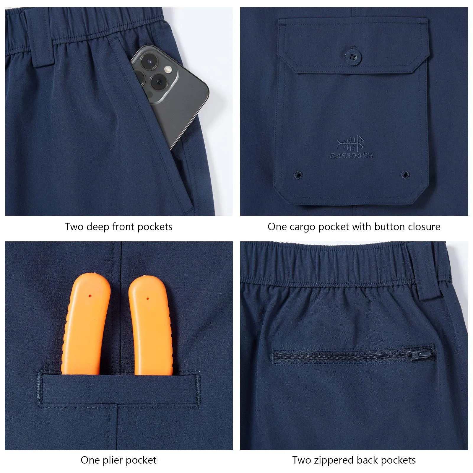 Men’s Quick Dry Elastic Waist Fishing Pants FP05M