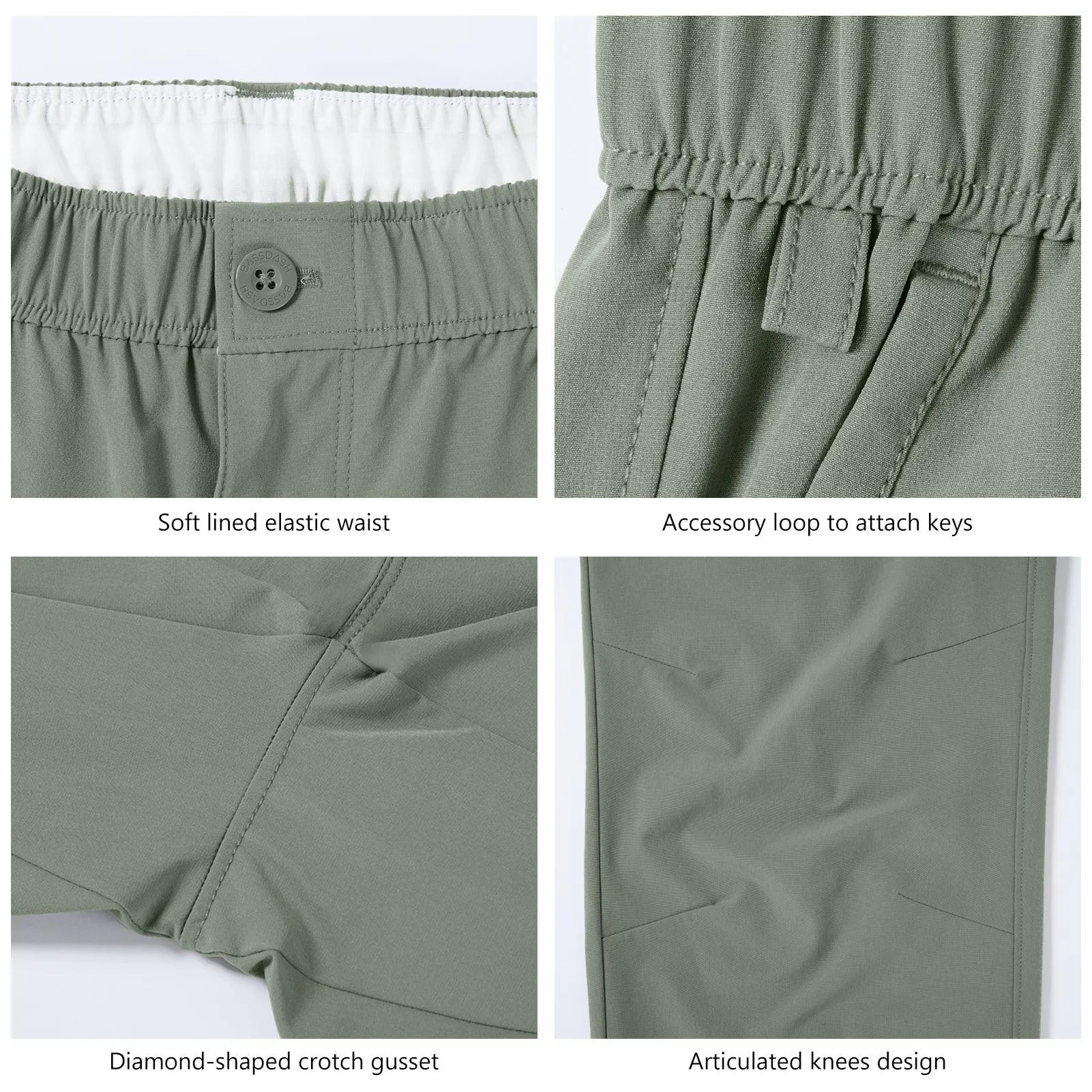 Men’s Quick Dry Elastic Waist Fishing Pants FP05M