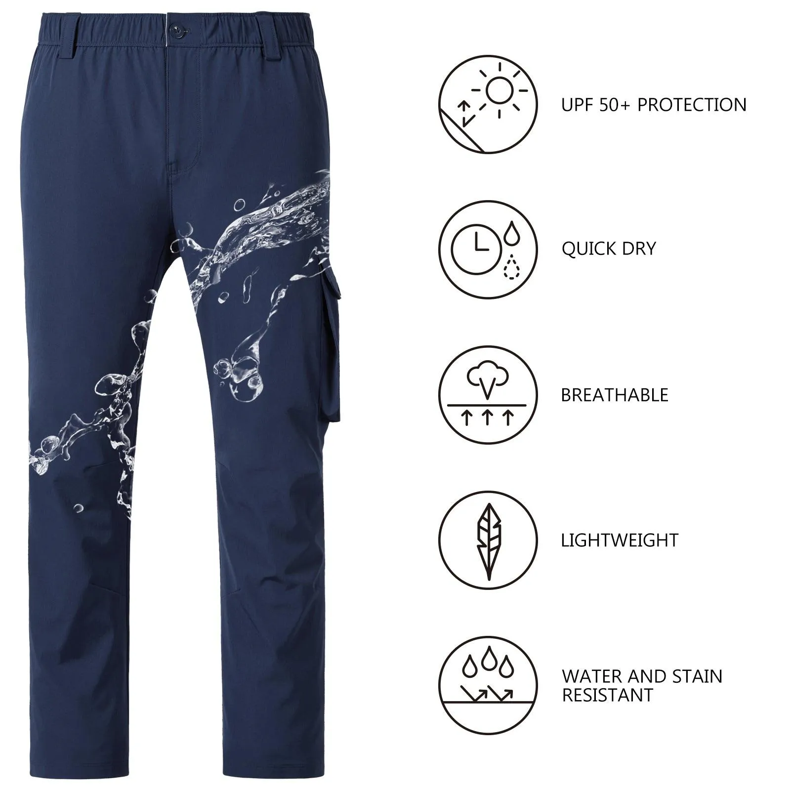 Men’s Quick Dry Elastic Waist Fishing Pants FP05M