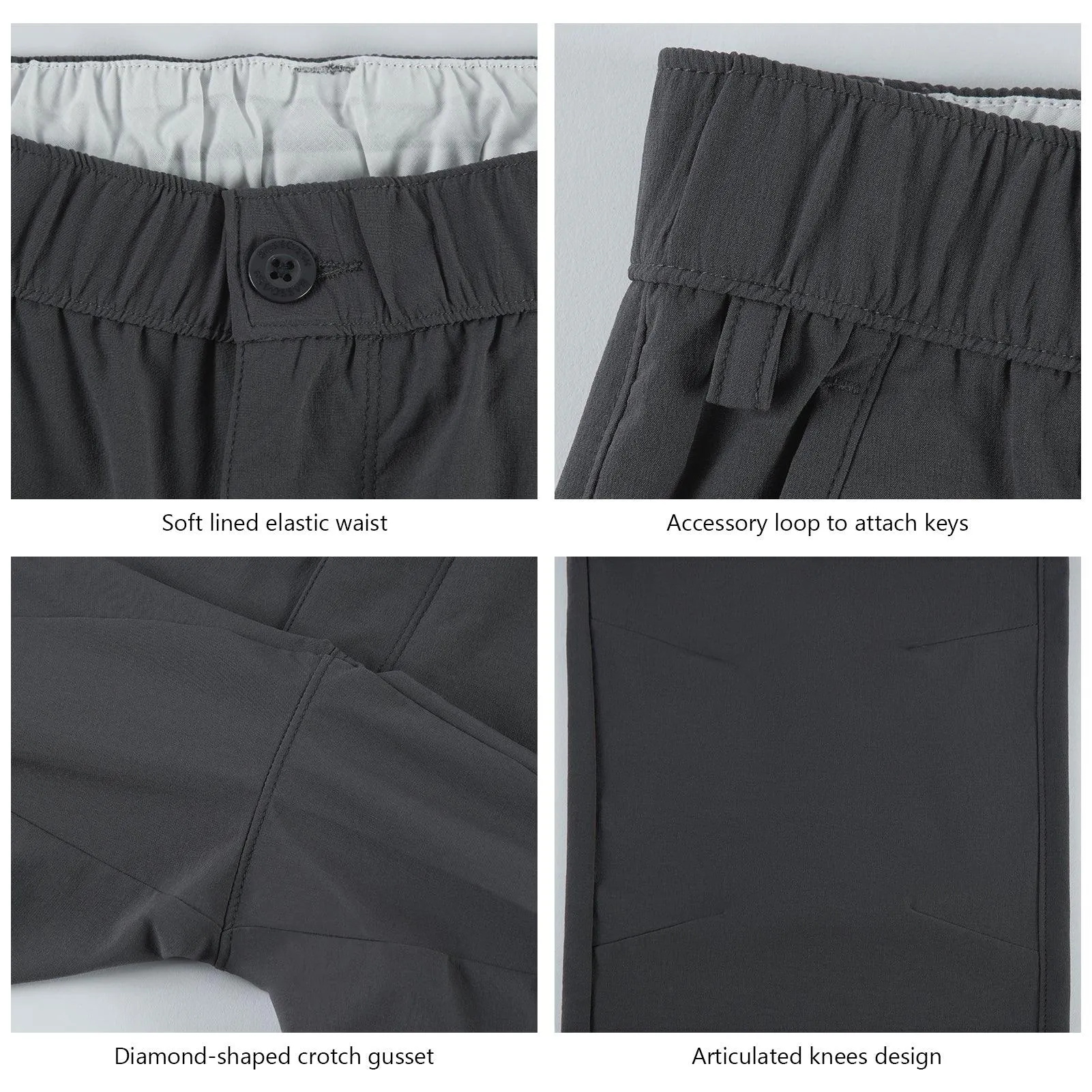 Men’s Quick Dry Elastic Waist Fishing Pants FP05M