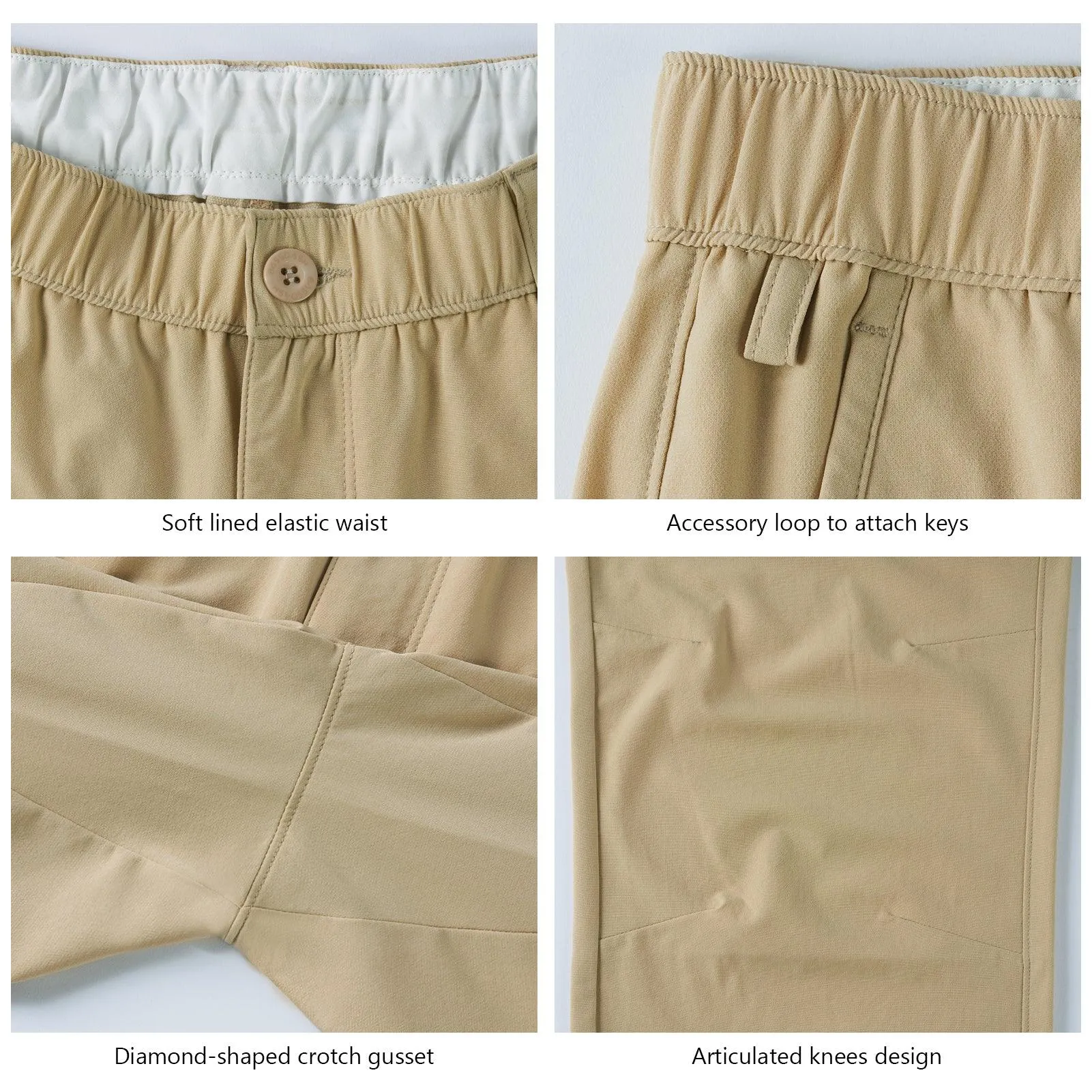 Men’s Quick Dry Elastic Waist Fishing Pants FP05M