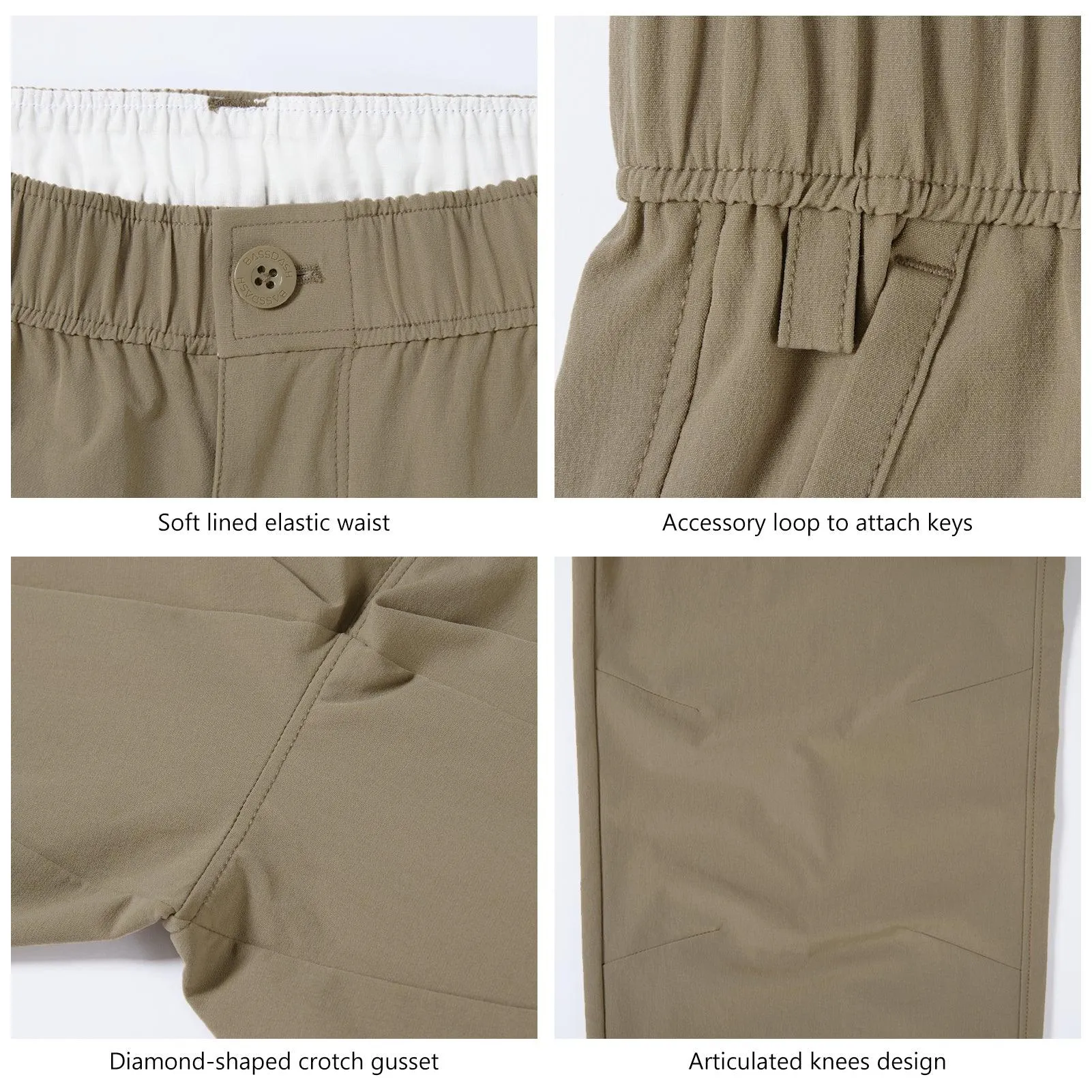 Men’s Quick Dry Elastic Waist Fishing Pants FP05M