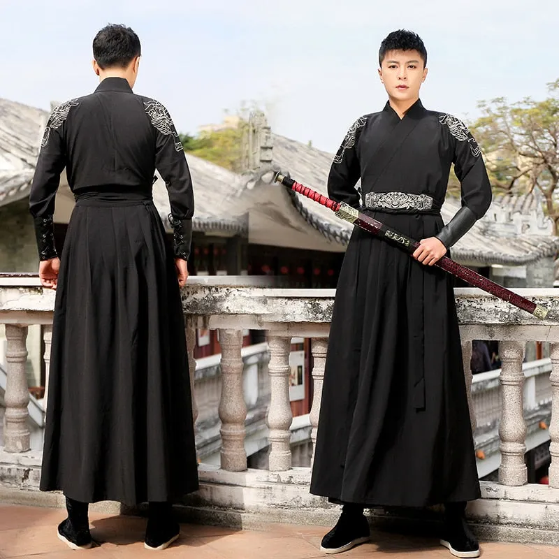 Nsqured Tang Dynasty Swordsman Robe | Classical Clothing Tang Dynasty Adult Swordsman Robe Men Halloween Costume