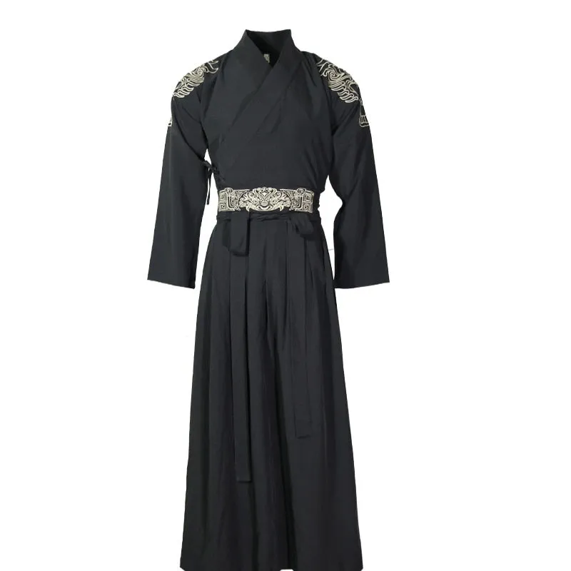 Nsqured Tang Dynasty Swordsman Robe | Classical Clothing Tang Dynasty Adult Swordsman Robe Men Halloween Costume