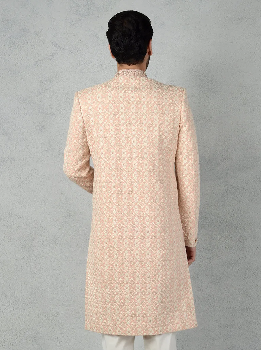 Peach Sherwani | TULA
