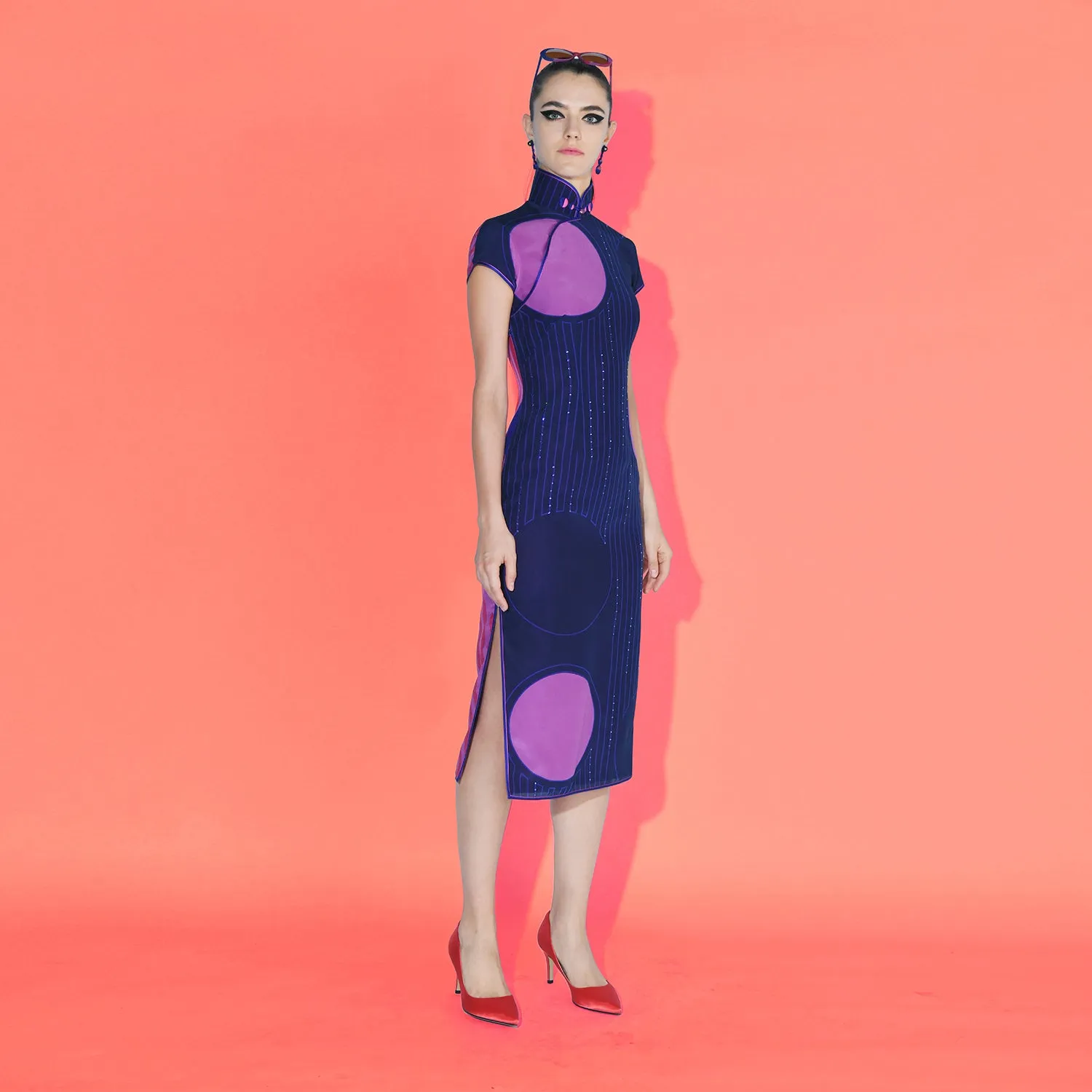 【PEARL OF HK】100% Silk Cheongsam (Cap Sleeve)
