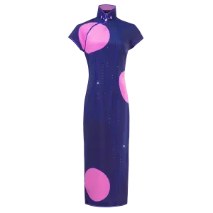 【PEARL OF HK】100% Silk Cheongsam (Cap Sleeve)