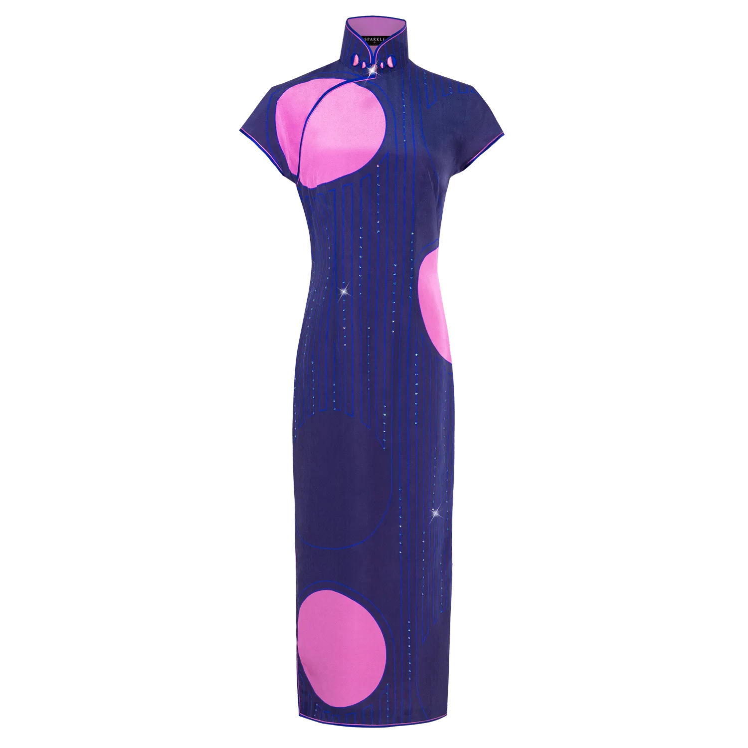 【PEARL OF HK】100% Silk Cheongsam (Cap Sleeve)