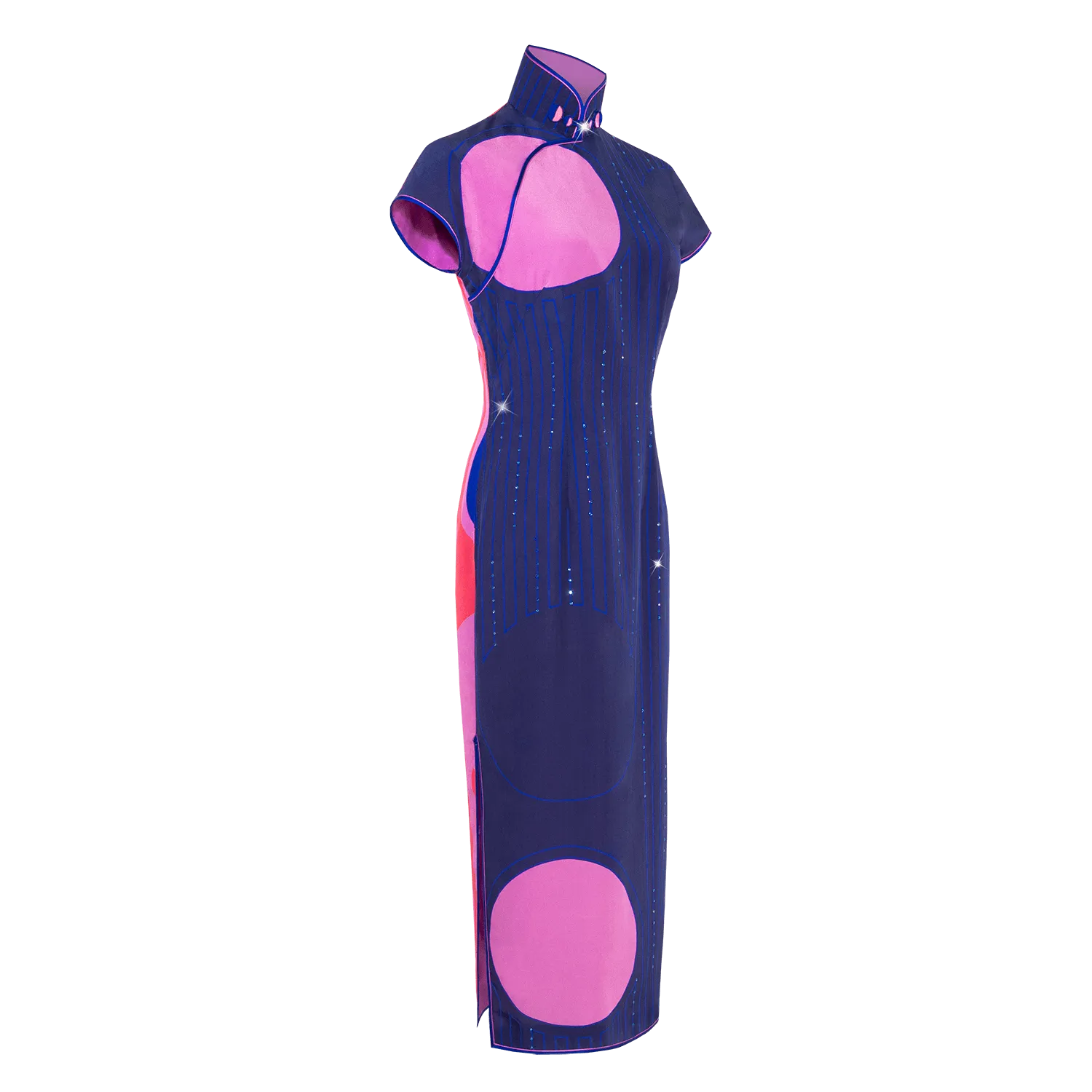 【PEARL OF HK】Masterpiece Collection Haute Couture 100% Silk Cheongsam (Cap Sleeve/Tailored Fit)