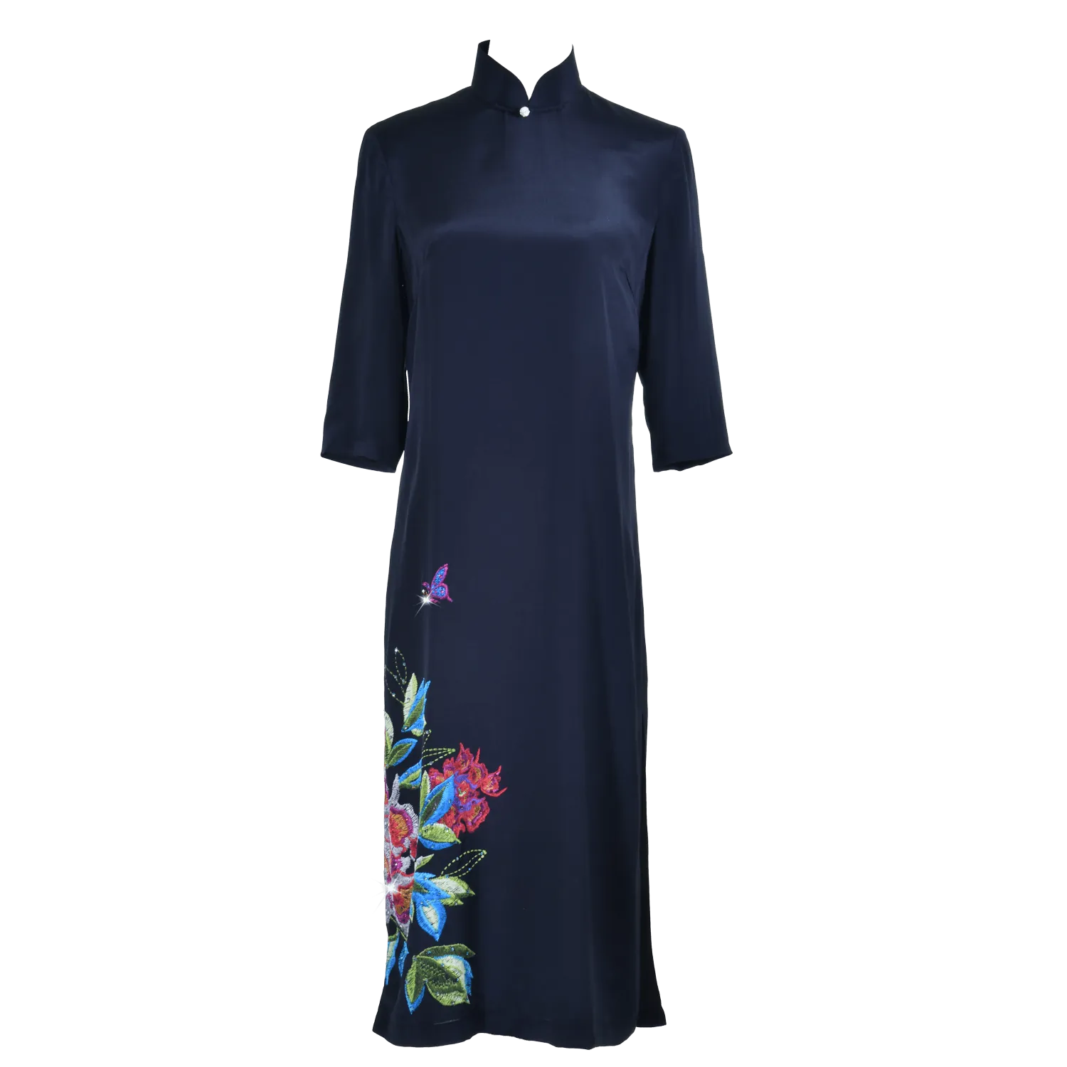 【PEONY】100% Silk Cheongsam (Mid Sleeve)