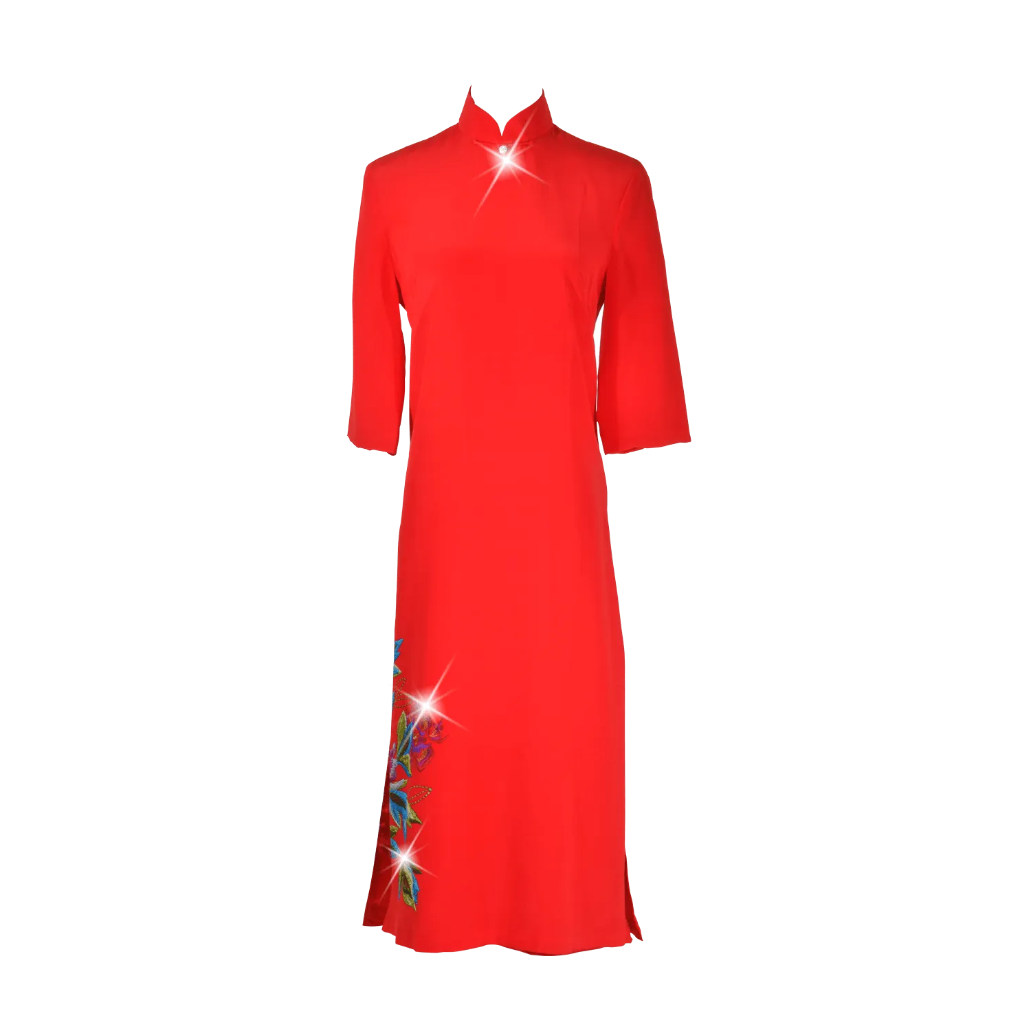 【PEONY】100% Silk Cheongsam (Mid Sleeve)